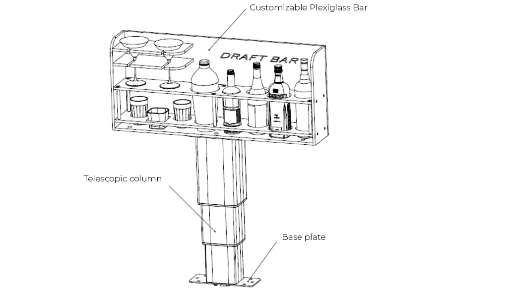 Retractable electric bar