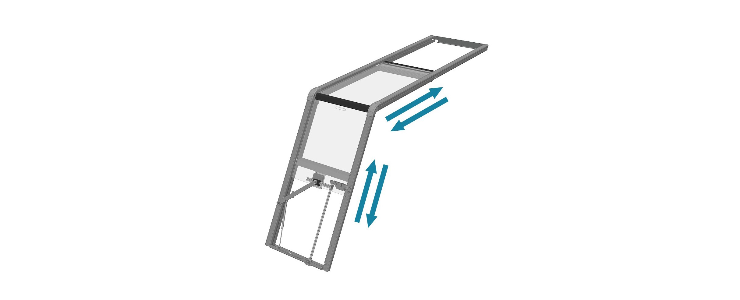 Companionway with vertical sliding door